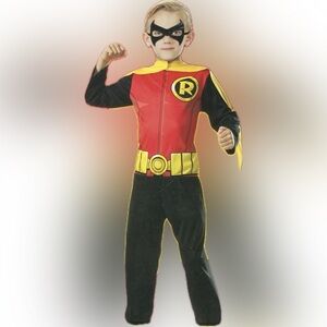 Robin DC 3 Pieces Costume Boy M 8-10